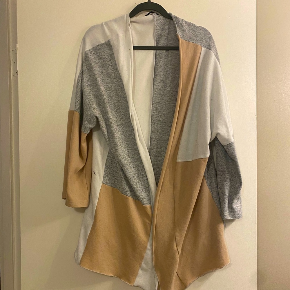 Shein blocking neutral colored Cardigan